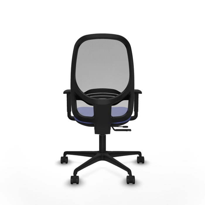 PIQUERAS Y CRESPO Silla de oficina Cilanco con mecanismo Sincro/Traslack Azul claro y Gris