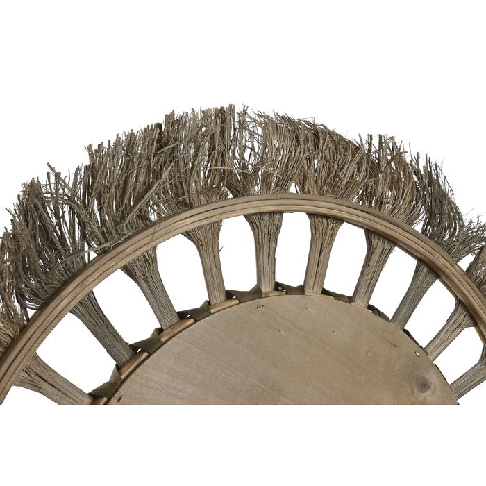 DKD Home Decor Espejo de Fibra Natural 60x60 cm