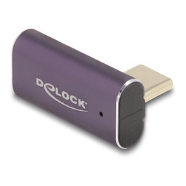 DeLOCK Adaptador USB Type-C 40 Gbps PD 3.1 240 W Angular Antracita