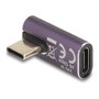 DeLOCK Adaptador USB Type-C 40 Gbps PD 3.1 240 W Angular Antracita