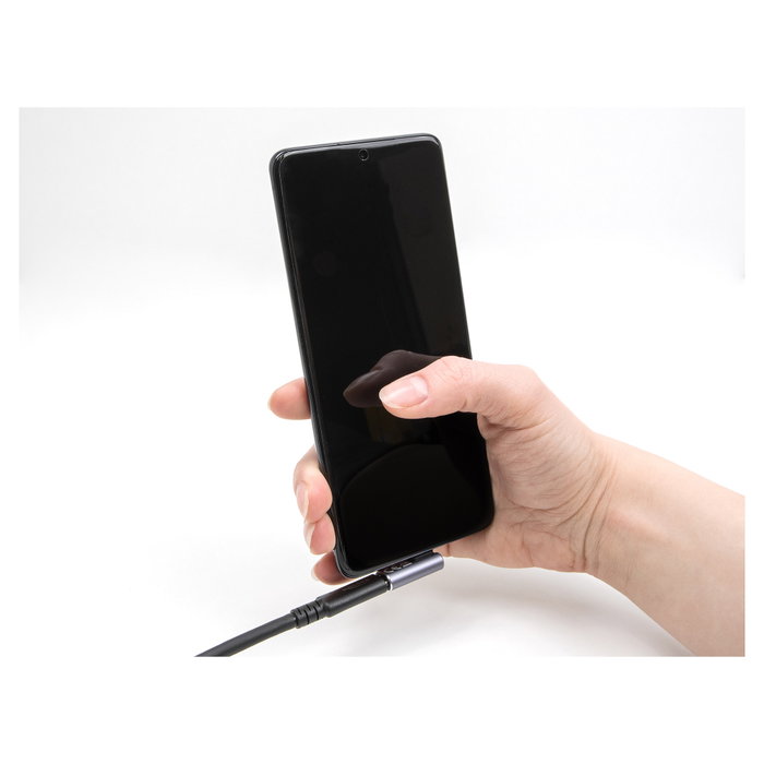 DeLOCK Adaptador USB Type-C 40 Gbps PD 3.1 240 W Angular Antracita