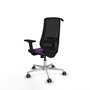 PIQUERAS Y CRESPO Silla de oficina Mardos con Mecanismo Sincro, Morado y Negro