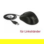 DeLOCK Maus Óptica USB 5 Botones Ergonomica para Zurdos - Modelo para Mano Izquierda