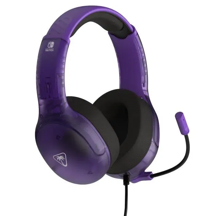Turtle Beach TUR0840454400144 Auriculares con Cable para Juegos, Airlite Fit, Nintendo Switch, Morado Fantasma