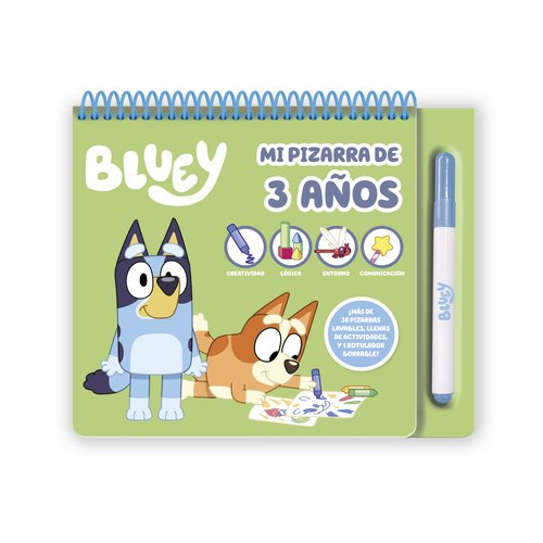 IMAGILAND Bluey Mi Pizarra de Actividades 3 Años IMAGILAND Bluey Mi Pizarra de Actividades 3 Años
