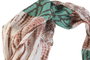 DKD Home Decor Set de 3 Accesorios de Pelo Marrón y Verde TANZANIA