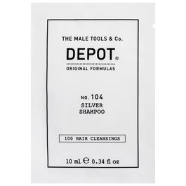 100 Hair Cleansing No. 104, Complejo botánico, Champú para el cabello, Para la neutralización de tonos amarillos, 10 ml