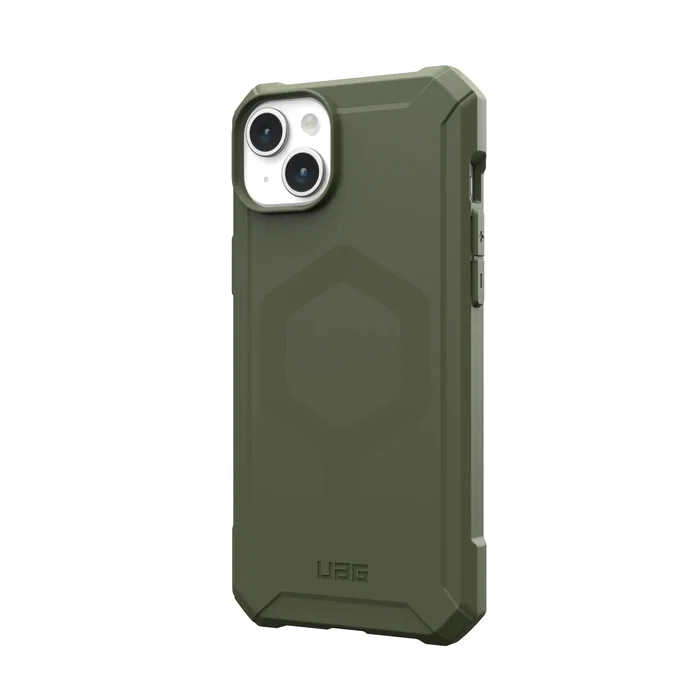 Urban Armor Gear Carcasa Rugged Case Essential Armor Series para Apple iPhone 15 Plus (6.7") - Color Verde, Resistente a Impactos, Carga Inalámbrica, Ref: 114307114040