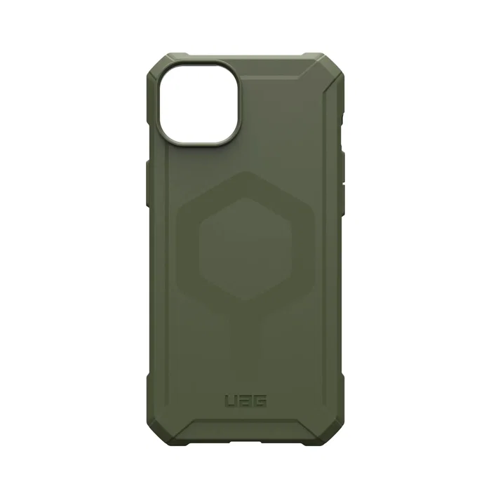 Urban Armor Gear Carcasa Rugged Case Essential Armor Series para Apple iPhone 15 Plus (6.7") - Color Verde, Resistente a Impactos, Carga Inalámbrica, Ref: 114307114040
