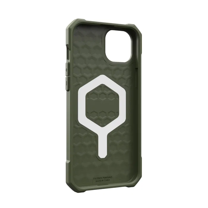 Urban Armor Gear Carcasa Rugged Case Essential Armor Series para Apple iPhone 15 Plus (6.7") - Color Verde, Resistente a Impactos, Carga Inalámbrica, Ref: 114307114040