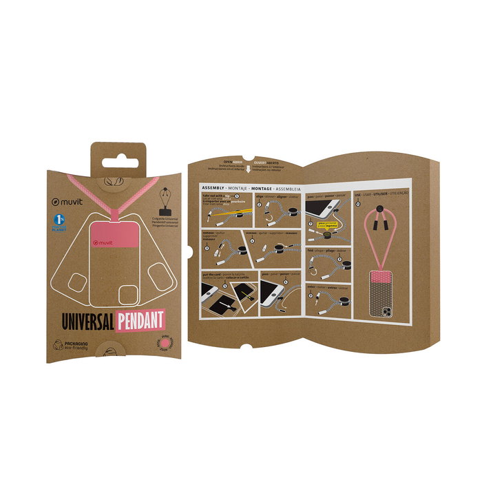 muvit for change colgante universal compatible con fundas rosa