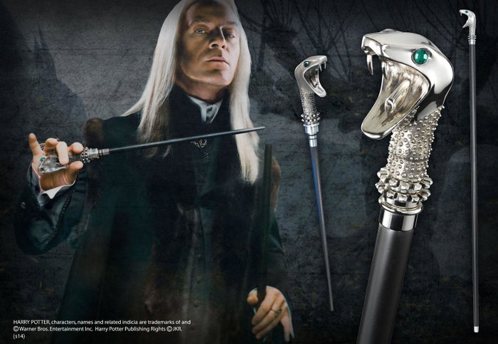 Harry Potter - Varita mágica / bastón de Lucius Malfoy Harry Potter - Varita mágica / bastón de Lucius Malfoy