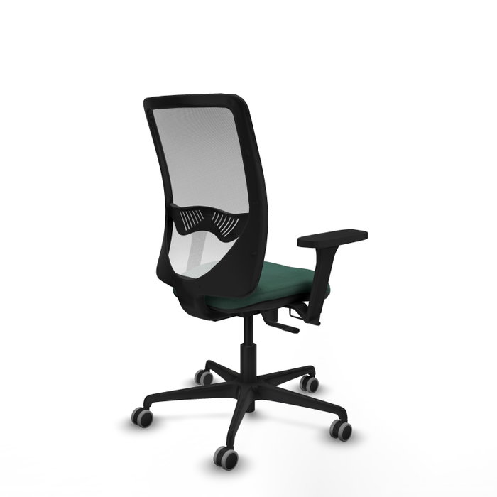PIQUERAS Y CRESPO Silla de oficina Zulema con mecanismo Sincro/Traslack Verde botella y Blanco PIQUERAS Y CRESPO Silla de oficina Zulema con mecanismo Sincro/Traslack Verde botella y Blanco