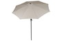 DKD Home Decor Parasol de Jardín y Terraza Arena Negro 265x250x265 cm Reclinable con Protección UV 50+ para Exteriores y Espacios Abiertos