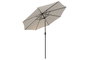 DKD Home Decor Parasol de Jardín y Terraza Arena Negro 265x250x265 cm Reclinable con Protección UV 50+ para Exteriores y Espacios Abiertos