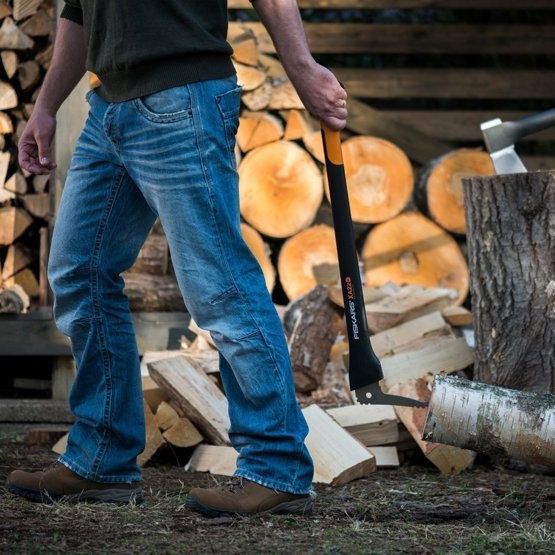 Fiskars Hebehaken WoodXpert Sappie XA22, herramienta de acero para manejo de madera