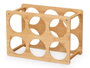 Kinvara Botellero para 6 Botellas de Bambú Marrón 35x24x4 cm (Set de 6)