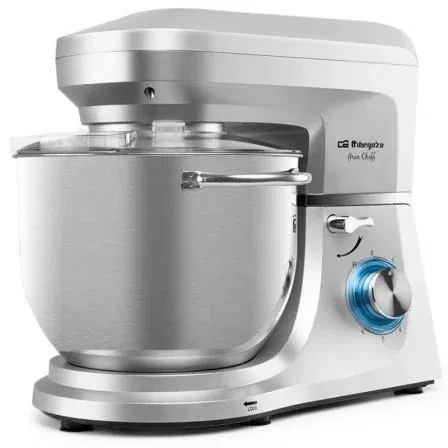 Orbegozo Batidora Amasadora AM 8000 17756 ORB 1800W Batidora con Bol de Acero Inoxidable de 7L Movimiento Planetario 6 Velocidades + Pulse Orbegozo Batidora Amasadora AM 8000 17756 ORB 1800W Batidora con Bol de Acero Inoxidable de 7L Movimiento Planetario 6 Velocidades + Pulse
