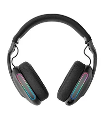 Mars Gaming MHW-PRO Auriculares Gaming Tri-Mode Inalámbricos y Alámbricos Bluetooth 5.3 2.4GHz Negro Sonido Envolvente 7.1 3D Micrófono Dual ARGB 40h