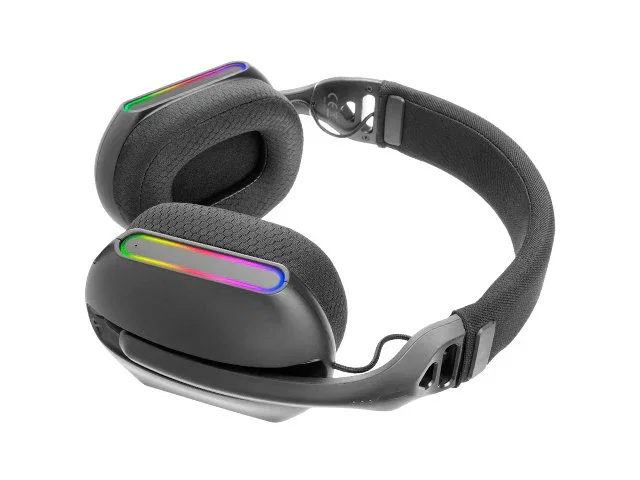 Mars Gaming MHW-PRO Auriculares Gaming Tri-Mode Inalámbricos y Alámbricos Bluetooth 5.3 2.4GHz Negro Sonido Envolvente 7.1 3D Micrófono Dual ARGB 40h