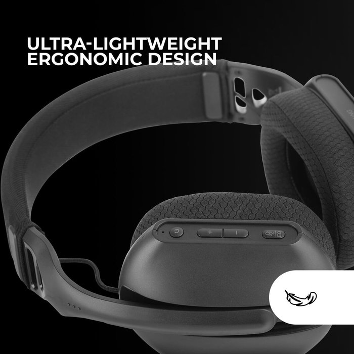Mars Gaming MHW-PRO Auriculares Gaming Inalámbricos ARGB Negro