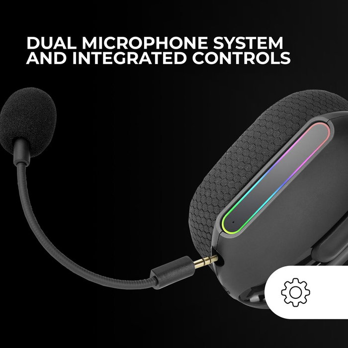 Mars Gaming MHW-PRO Auriculares Gaming Inalámbricos ARGB Negro
