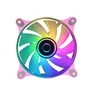 Mars Gaming MF-3D Ventilador ARGB para PC 12cm Rosa - Espejo Infinito 3D, 1200 RPM, 12 dB, Compatible con Aura Sync, RGB Fusion, Controladores ARGB