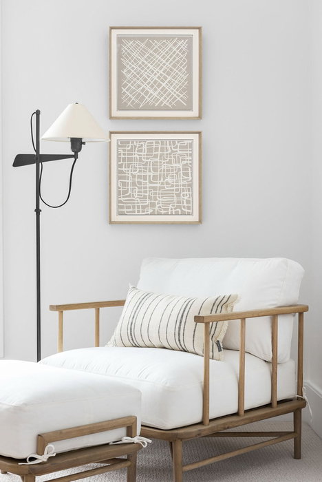 DKD Home Decor Cuadro Cristal PS Abstracto Surtido de 2 Unidades
