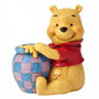 Enesco Figura Coleccionable Disney Winnie the Pooh con Tarro de Miel, por Jim Shore, Mini Figura de Diseño para Adultos