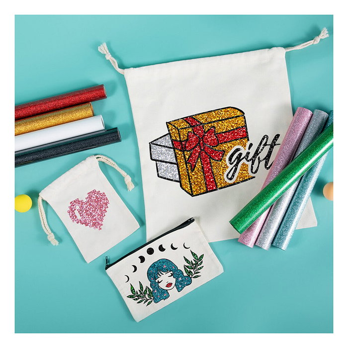 LOKLiK Europe LOKLiK Plotterfolie Glitzer - Rosa - 30,5 x 90 cm