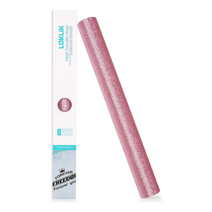 LOKLiK Europe LOKLiK Plotterfolie Glitzer - Rosa - 30,5 x 90 cm
