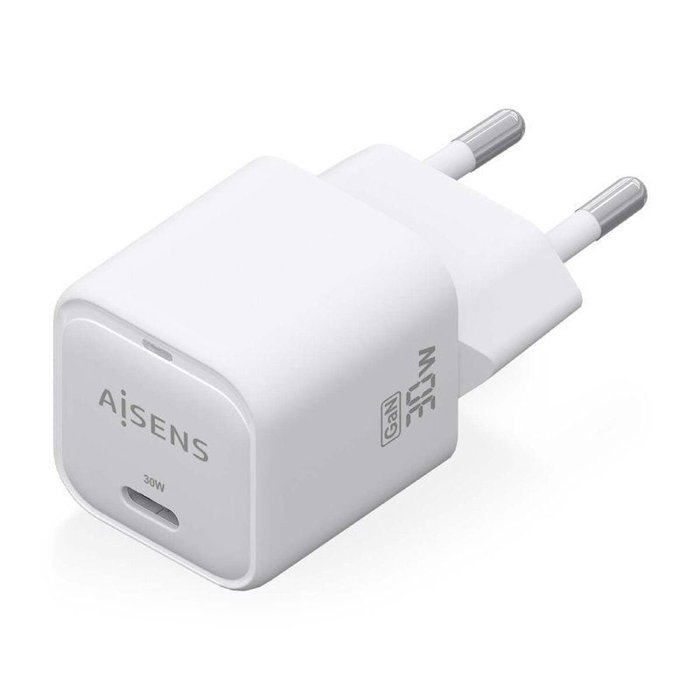 Aisens Cargador GaN 30W USB-C Blanco Aisens Cargador GaN 30W USB-C Blanco