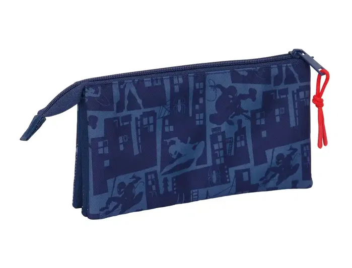 Safta Estuche portatodo Spiderman Marvel triple