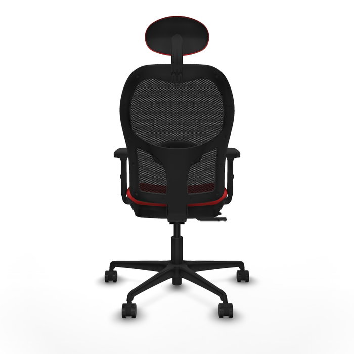 PIQUERAS Y CRESPO Silla de oficina Jorquera con mecanismo Sincro/Traslack, Rojo/Negro PIQUERAS Y CRESPO Silla de oficina Jorquera con mecanismo Sincro/Traslack, Rojo/Negro