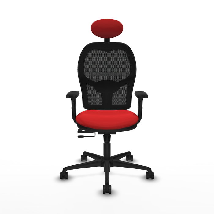 PIQUERAS Y CRESPO Silla de oficina Jorquera con mecanismo Sincro/Traslack, Rojo/Negro PIQUERAS Y CRESPO Silla de oficina Jorquera con mecanismo Sincro/Traslack, Rojo/Negro