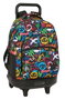 Safta Mochila Grande con Ruedas Compact Extraíble Graffiti Colors 33x45x22cm