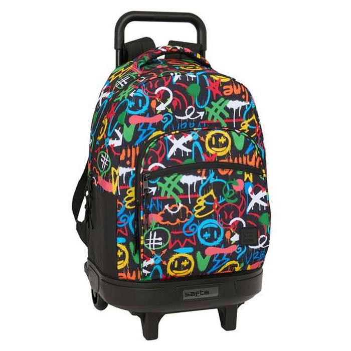 Safta Mochila Graffiti Colors con Ruedas y Sistema Compact Extraíble Safta Mochila Graffiti Colors con Ruedas y Sistema Compact Extraíble