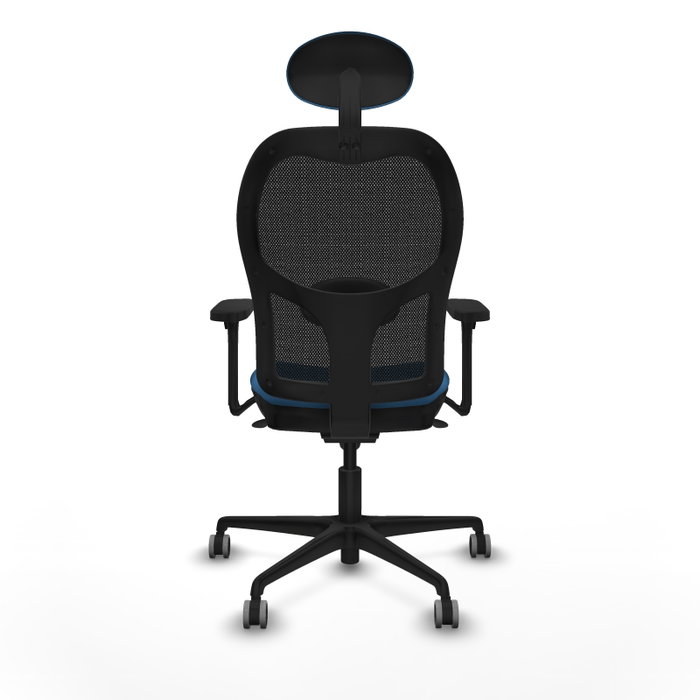 PIQUERAS Y CRESPO Silla de oficina Jorquera con Mecanismo Sincro, Azul claro y Negro
