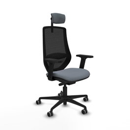 PIQUERAS Y CRESPO Silla de oficina Mardos Gris/Negro
