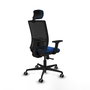 PIQUERAS Y CRESPO Silla de oficina Yunquera Azul y Negro con mecanismo Sincro