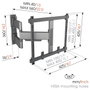 Vogels ELITE TVM 5445 Soporte de pared giratorio 32-65 pulgadas negro