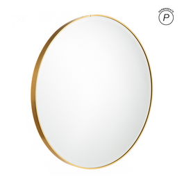 Espejo Oro Aluminio-Cristal Decoración 60 X 4 X 60 cm