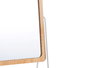 Berilo Espejo Bambu con Soporte Metal Blanco 16x22x6 cm (Set de 12)