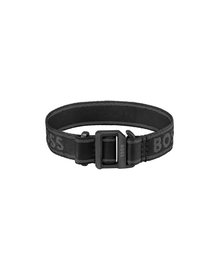 Hugo Boss Pulsera de Nailon Negra con Cierre de Hebilla