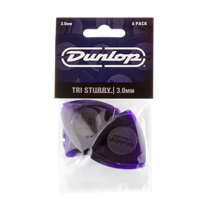 Dunlop Pack 24 Púas Tri Stubby Light Purple - 3.00 Mm