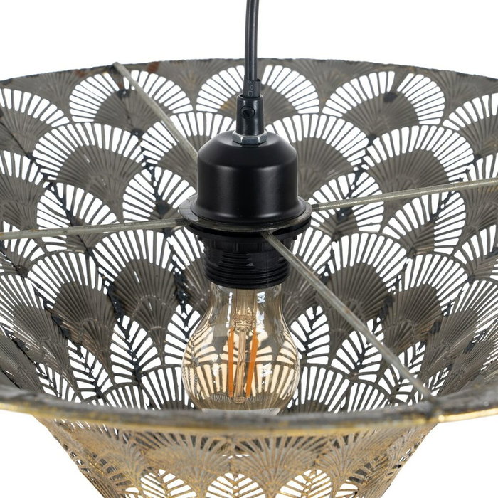 Ixia Lámpara de Techo Oro-Plata Metal 47,50 x 47,50 x 20,50 cm