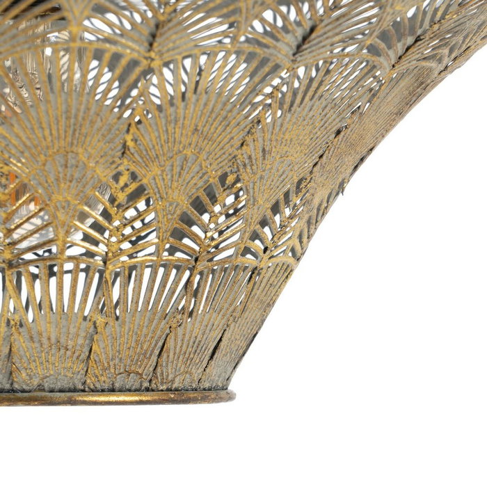 Ixia Lámpara de Techo Oro-Plata Metal 47,50 x 47,50 x 20,50 cm