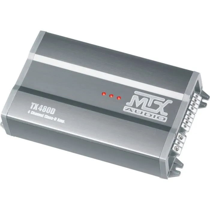 Mtx Audio TX480D Amplificador 4 canales Clase-D 4x80W RMS 12V aluminio