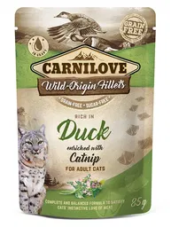 Carnilove Cat Pouch Pato 24x85 gr Alimento Húmedo para Gatos