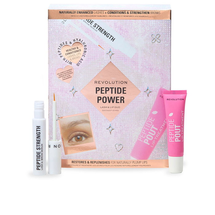 Revolution Make Up Estuche Peptide Power Bálsamo Labial y Suero Pestañas y Cejas 2 Piezas Revolution Make Up Estuche Peptide Power Bálsamo Labial y Suero Pestañas y Cejas 2 Piezas